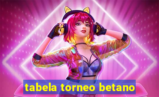 tabela torneo betano